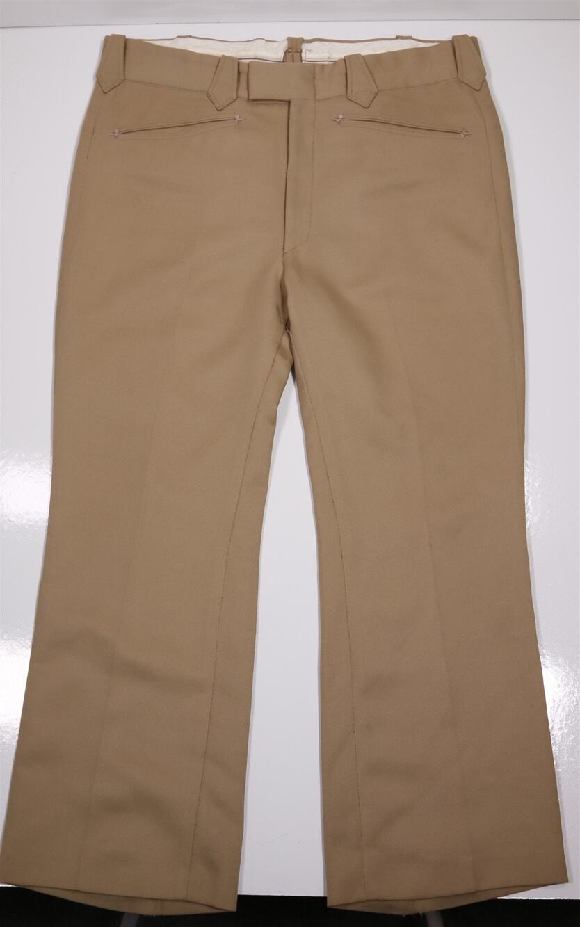 Nudies Rodeo Tailor Vintage Custom Tan Western Bootcut Pants 38x28